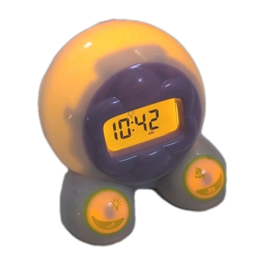 OK to Wake! Mirari Children's Clock Night Light Purple & White